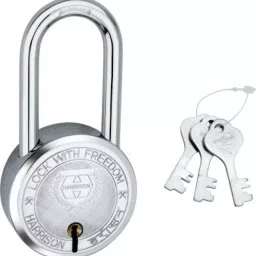 Harrison 50 mm Stainless Steel Chrome Plated Finish 3 Keys Padlock-27