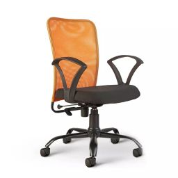 CELLBELL © Calisto C83 Mesh Orange Mid-Back Ergonomic Revolving & Adjustable Chair Office Chair-image-30