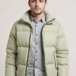 Mast & Harbour Stand Collar Long Sleeves Padded Jacket-picture-16