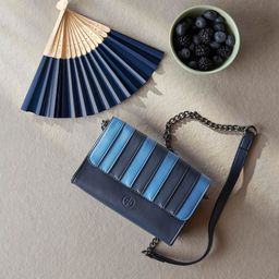 IRTH Colourblocked Structured Sling Bag-image-59