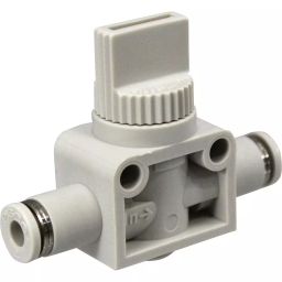PISCO Hand Valve Union Straight 2-Way 0 to 60℃, HV4-4-2W-4