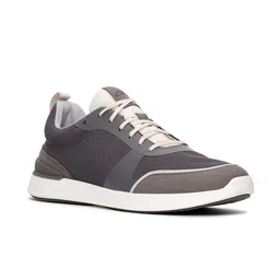 Clarks Men Grey Colourblocked Sneakers-picture-17