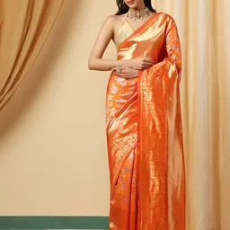 INDIOTSAV Woven Design Zari Banarasi Saree-image-97