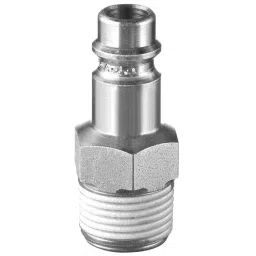 PREVOST Treated Steel Male Plug for Pneumatic Quick Connect Coupling, G 1/4 Male Threaded, ERP 076151P2 (Pack of 2)-image-21