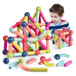 BitFeex Magnetic Sticks Magnetic Balls Magnetic Blocks Magnetic Balls and Rods Set Playing Stacking 3D Magnet Learning Educational Stacking Toys - 100 Pieces-24