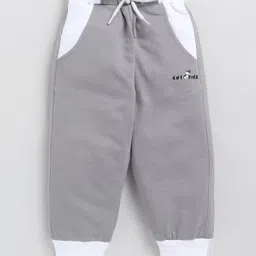 CUTOPIES Color Blocked Jogger Pant - Grey-picture-36