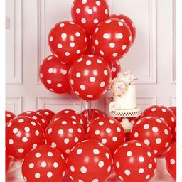 Funcart Red Polka Dots Balloons - Pack of 25-image-75