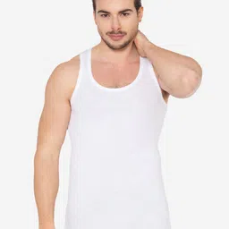 GROVERSONS Paris Beauty Men Pack Of 2 Cotton Ribbed Round Neck Innerwear Vests-image-23