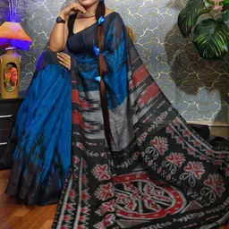 TITHI SAREES Ethnic Motifs Sambalpuri Saree-image-60