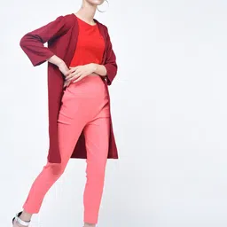 Moda Rapido Open Front Longline Shrug-image-0