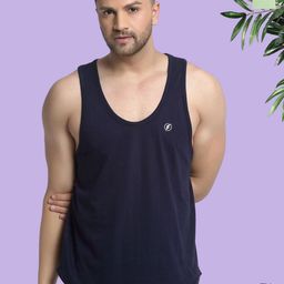 Friskers Men Pack of 2 Cotton Anti-Bacterial Innerwear Vest C-17-33-image-96