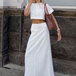 all about you Round Neck Top With Skirt Co-Ords-image-42