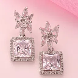 ADIVA Floral Drop Earrings-13