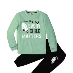 TRIANGLETEES Kids-Unisex Green Clothing Set-image-24