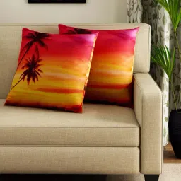 Swayam Multicolor Cotton 40 cm x 40 cm Cushion Covers - Set of 2-image-18
