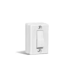 Anchor Penta Surface 6 A Bell Push Switch White 2323-24