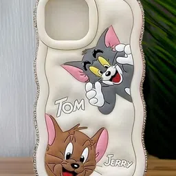 CASE CREATION Cartoon Characters Printed iPhone 14 Plus Bumper Case Mobile Accessories image 2