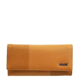 Mochi Yellow Textured Wallet for Women image 1