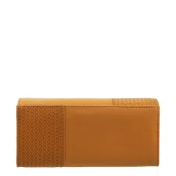 Mochi Yellow Textured Wallet for Women image 3