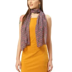 Trend Arrest Multicolor Floral Print Scarf-picture-13