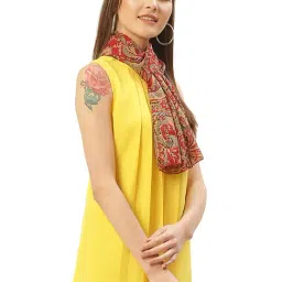 Trend Arrest Maroon Printed Scarf-42