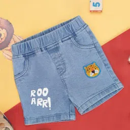 Pantaloons Baby Blue Embroidered Shorts-picture-26
