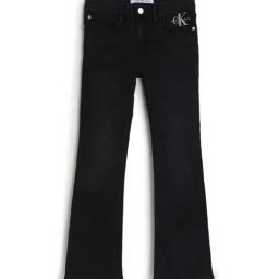 Calvin Klein Kids Clean Was Black Cotton Washed Jeans-image-50