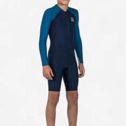 Nabaiji by Decathlon Kids Blue Color Block Full Body Swimsuits-image-20
