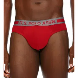 U.S. Polo Assn. Red Cotton Briefs-picture-4