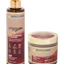 ROOTS AND HERBS Mulethi Acne Clarifying Ubtan and Activator-74