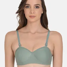 mod & shy Green Lightly Padded Balconette Bra-picture-31