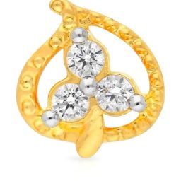 Malabar Gold and Diamonds 22k Gold Nosepin for Women-picture-38