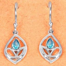 Mia by Tanishq Sleek Sparkle Silver Drop Earrings-image-48
