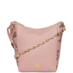 Baggit Pink Printed Medium Sling Handbag-14