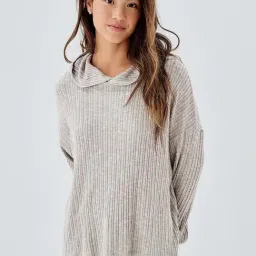 American Eagle Outfitters Grey Regular Fit Hoodie-image-9