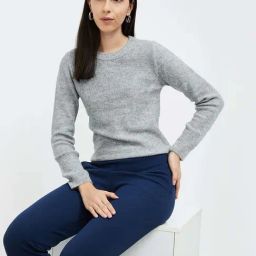 Code by Lifestyle Grey Regular Fit Sweater image 3