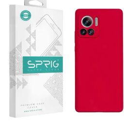 Sprig Liquid Silicone Back Cover for Motorola Edge 30 Ultra (Red)-image-65
