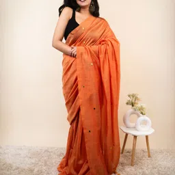 KRITVA FASHION Sequinned Pure Cotton Saree-picture-29