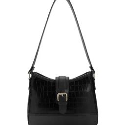 Fastrack Cherry On Top Black Animal Effect Medium Shoulder Bag-45