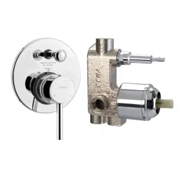CERA Fountain Single Lever Wall Mount 5 Way Concealed Diverter, F2013711 + F4020101 (Set of 2 Pcs)-9