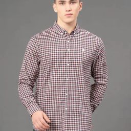 Red Tape Multicolored Regular Fit Checks Shirt-6