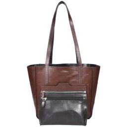 SASSORA Iris Black & Brown Solid Medium Shoulder Handbag-28