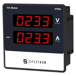 Spectrum Amp + Volt Meter, V90A 96x96 mm Size 92x92 mm Panel Cutout-39