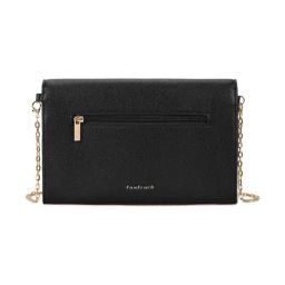 Fastrack Chain Reaction Black Textured Medium Shoulder Bag image 2