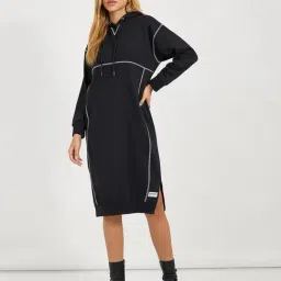 Styli Black Solid Dress-picture-8