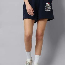 Free Authority Blue Hello Kitty Printed Regular Fit Shorts-image-62