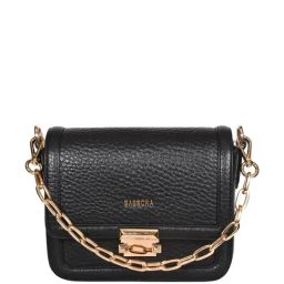 SASSORA Frida Black Textured Medium Handbag-image-46