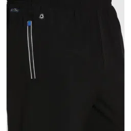 Van Heusen Performance Regular Fit Swift Dry 4 Way Stretch Solid Trackpants - Black image 4