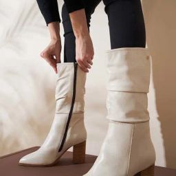 Peach Flores Women's Vivinne White Casual Booties-15