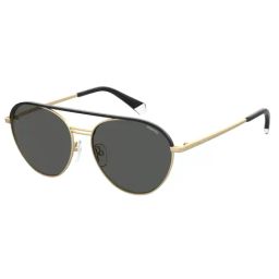 Polaroid Grey Round UV Protected Sunglasses for Men-image-18